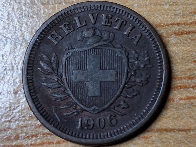 Tutti le monete: 1 Rappen 1906 - sehr schön! – Usato da Münchenstein venduto da purbach1 2