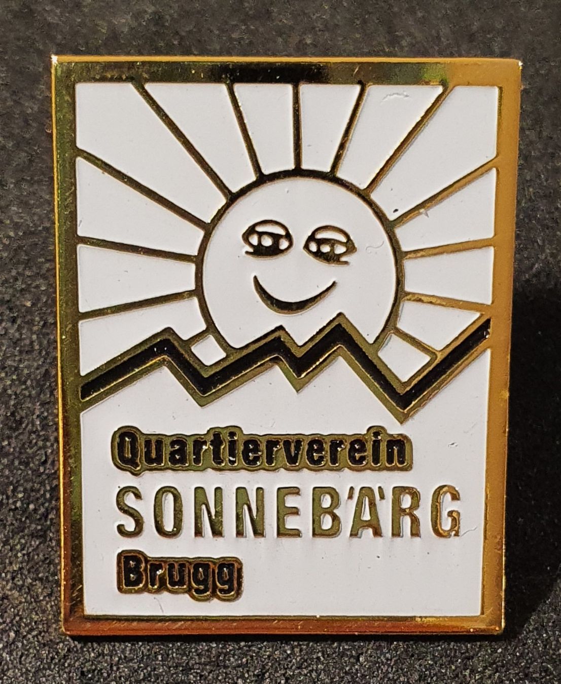 Plaketten & Abzeichen: BB861 - Pin Quartierverein Sonnebärg Brugg – Gebraucht aus Reinach BL von Boston-Verkauf