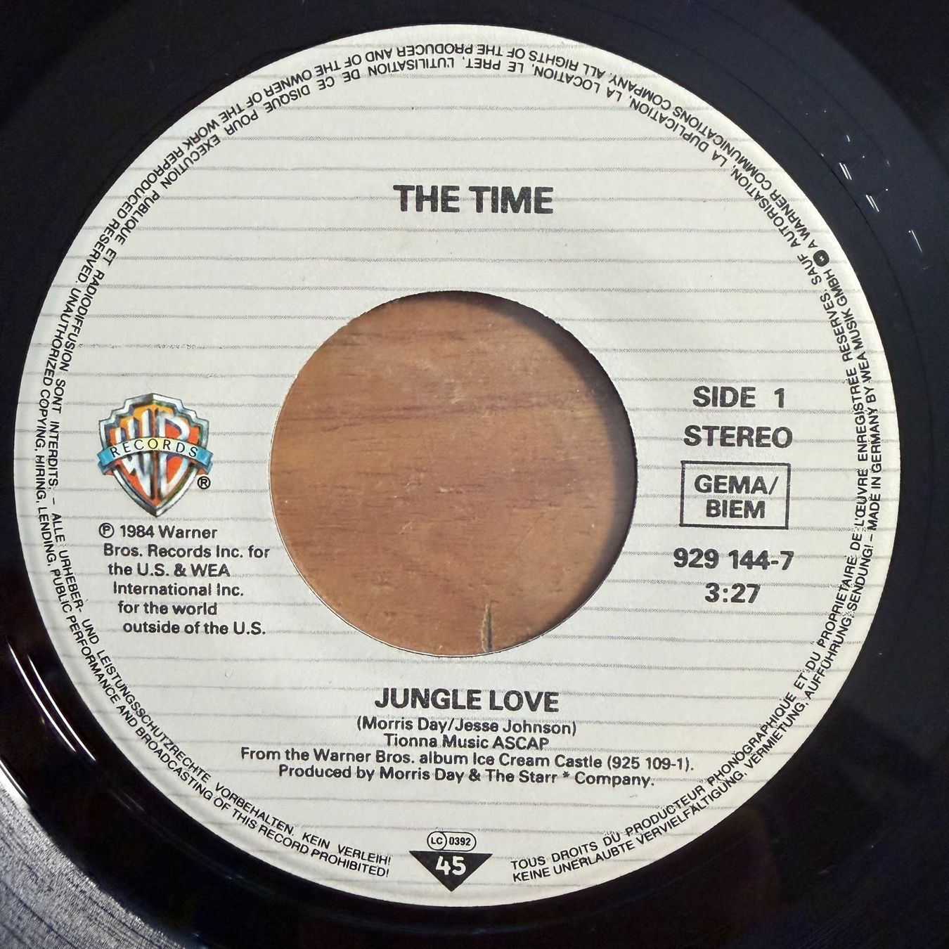 Schallplatten: Time - Jungle Love / 1. D-Press. 1984 - Very nice Copy – Gebraucht aus Gais von soundcave57 2