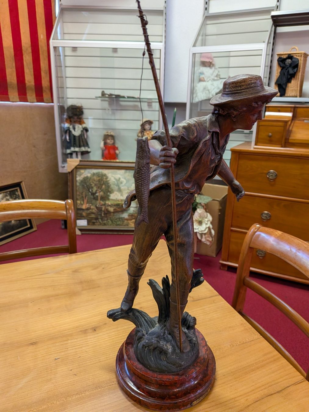 Figurines: Bronce Figur "Der Fischer" – D'occasion à Schönenwerd par kybi 2