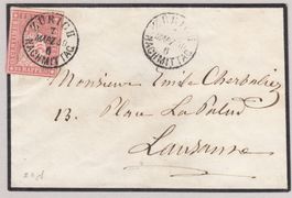 SBK 24B3.lV (24D) auf Brief mit Abart
