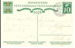 Bundesfeierkarte 1925 1.VIII. gest.