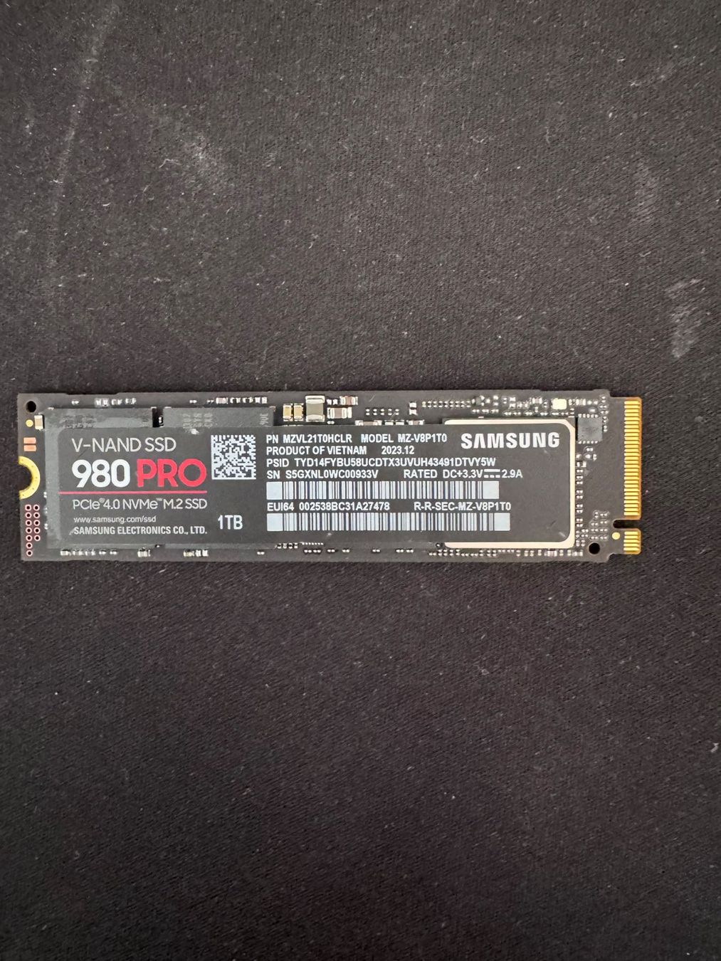 Samsung Schede di memoria: Samsung 980 Pro 1TB – Usato da Niederhasli venduto da flo_f272