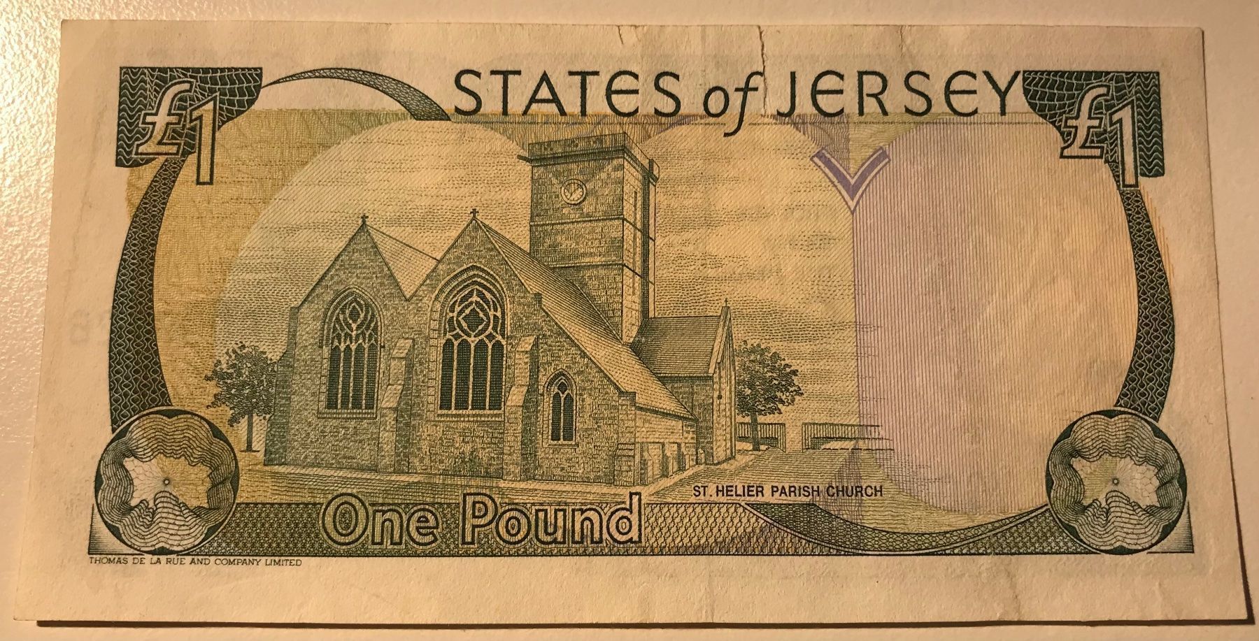 Banconote: Jersey 1 Pfund low number 000726 – Usato da Algetshausen venduto da Carrhard 1