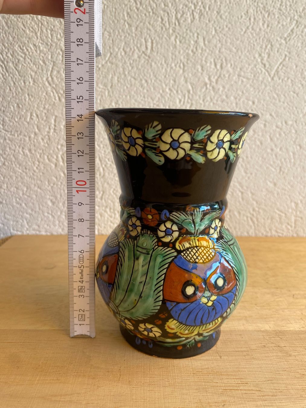 Vase & Récipients: Keramik Vase Heimberg handbemalt mit Eulenmotiv – D'occasion à Burgdorf par gre_2ftz 4