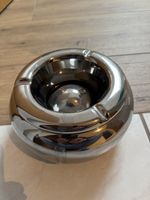 Aschenbecher Metall Optik mit Deckel