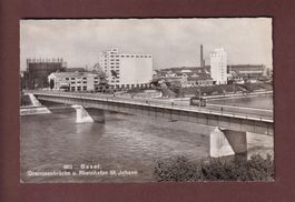 BASEL - Dreirosenbrücke - Rheinhafen St. Johann - 1959