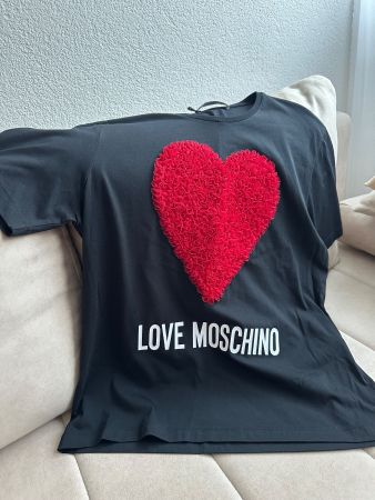 MOSCHINO T-Shirt Schwarz mit Herz
