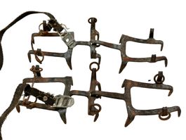 Vieux crampons d'escalade 10 points Prima A. Hupfauf Suisse