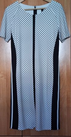 Elegantes Kleid Marc Cain Grösse N4 schwarz weissTop Z...