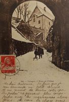 VALANGIN - Porte du Château en hiver - 1915