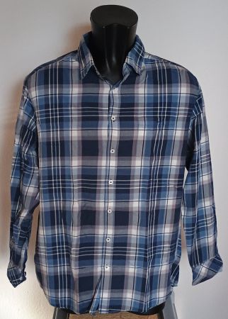Hemd blau/weiss/grau Gr. XL