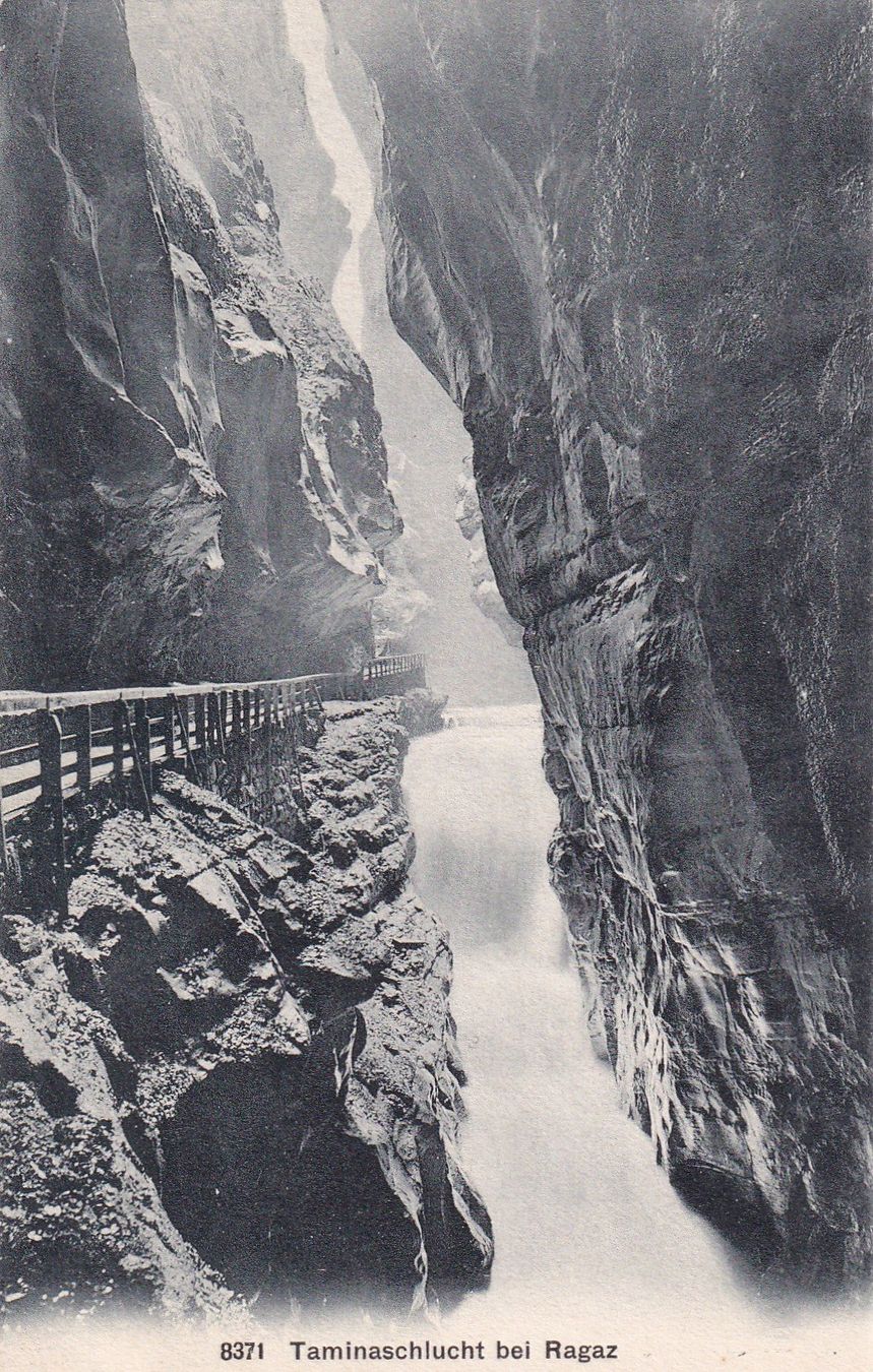 Cartes postales: Taminaschlucht bei Ragaz – D'occasion à Cormoret par Pascalll2001