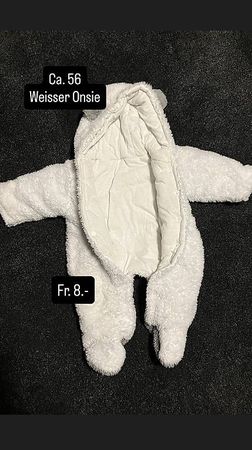 Onsie weiss (Gr.56)