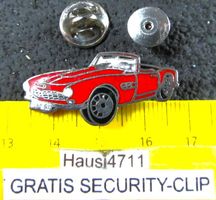 BMW 507 ROT CABRIO AUTO ENAMEL PIN OLDI RETRO VINTAGE