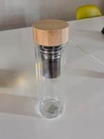 Tee Thermosflasche Glas mit Sieb 400ml / Tea Maker To Go NEU