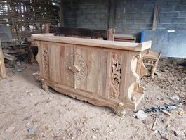 Sideboard Teakholz Kommode Anrichte Küchenschrank Esszimmer
