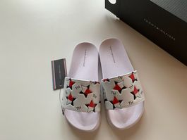 TOMMY HILFIGER Pantoletten, Gr. 34, NEU