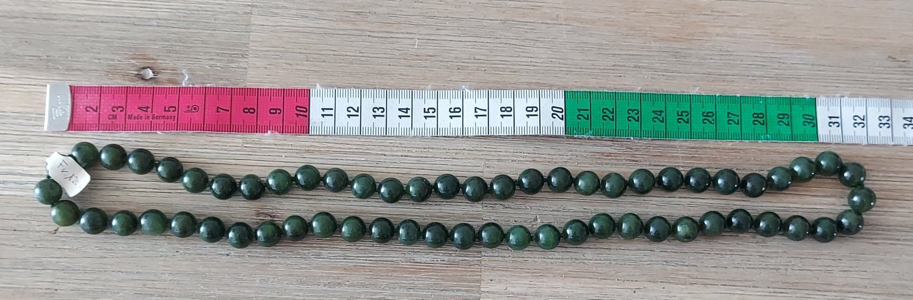 Catenine: Neue Jade Halskette, 10mm Durchmesser, 66cm lang – Nuovo (secondo la descrizione) da Basel venduto da Mazzo84 3