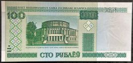 Belarus 100 Rubel Geldschein, Jahr 2000, Top Zustand!