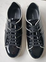 Original Emporio Armani Lack Sneaker, Schwarz, Grösse 39