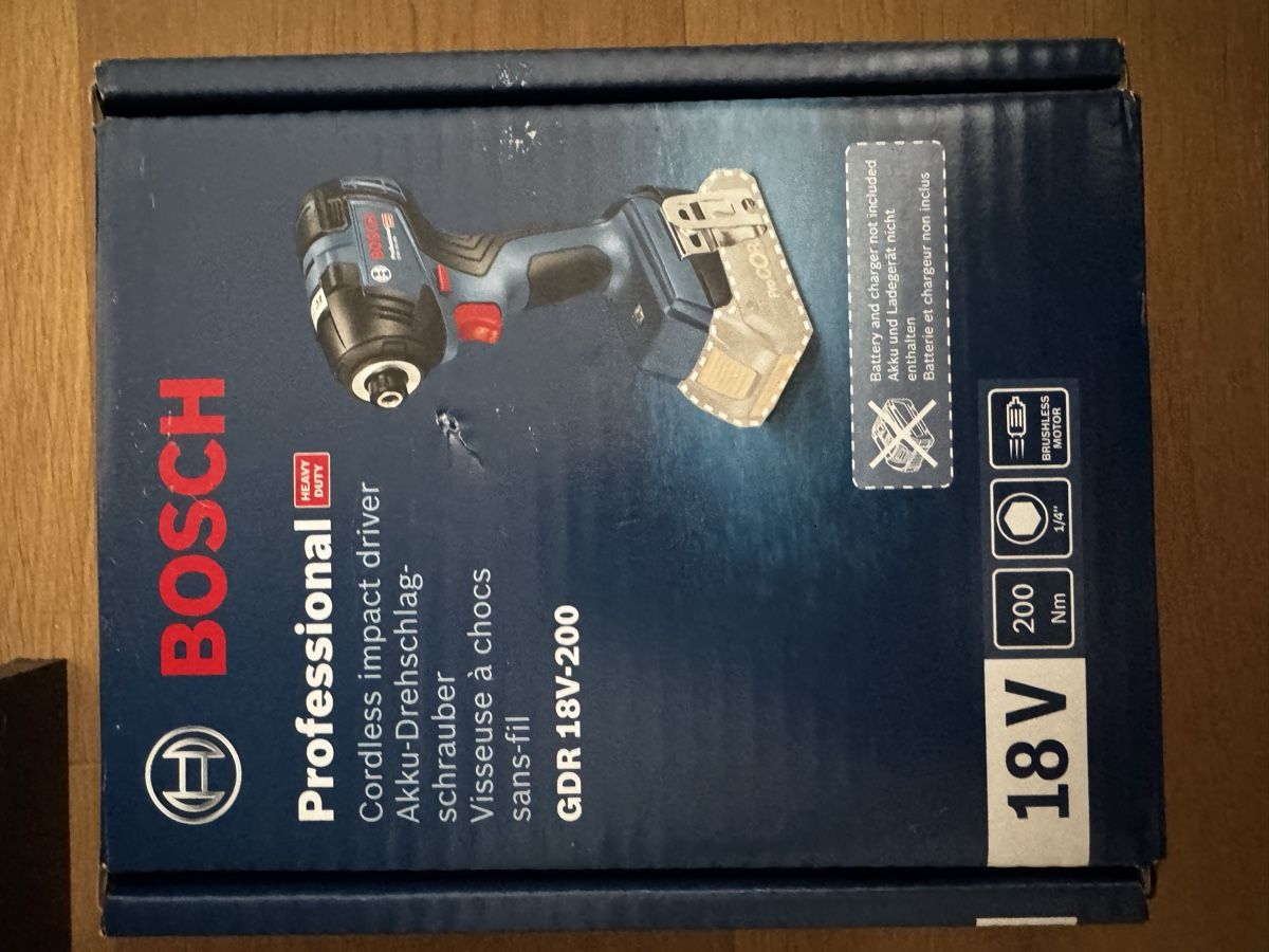 Bosch Trapani: Akku-Drehschlagschrauber GDR 18V-200 – Nuovo e nell'imballaggio originale da Mettmenstetten venduto da Monolit333 1
