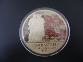 Medaille Historia Helvetica Landesstreik 1918 - 110 g