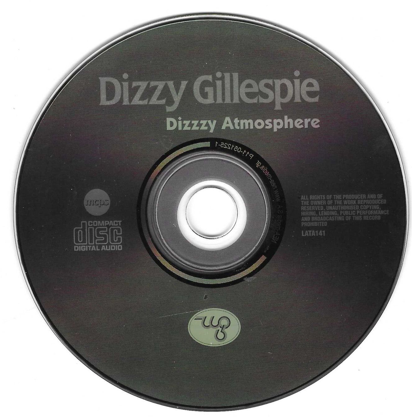 CD: DIZZY GILLESPIE  -  DIZZY ATMOSPHERE – Usato da Bex venduto da Giorgiob 2