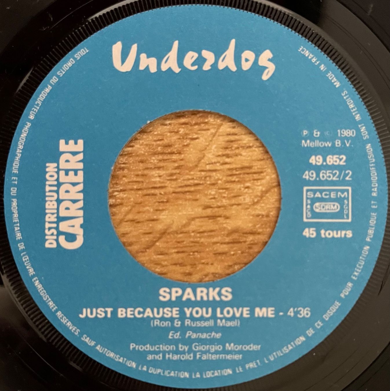 Dischi in vinile: SPARKS - WHEN I'M WITH YOU – Usato da Bussigny venduto da vinyl-pas-cher 3