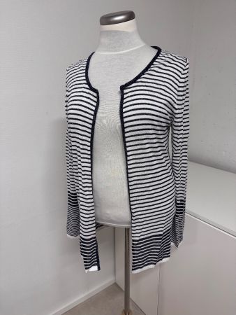 Gestreifte Strickjacke von Bleifrei mit leichtem Glitzer