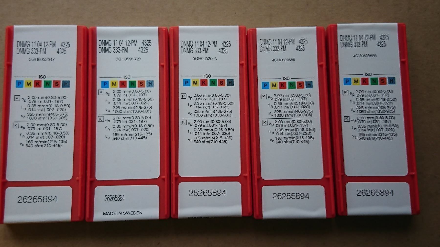Alle Werkzeuge: Drehstahl 16mm und Wendeplatten – Neu und originalverpackt aus Pfäffikon ZH von 1252 5