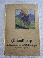 antikes Buch, Blümlisalp Volksmärchen aus den Walliserbergen