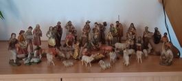Südtiroler Weihnachtskrippe aus Berkalith, handbemalt