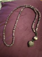 bijoux anciens gros collier en argent 925(ametiste)