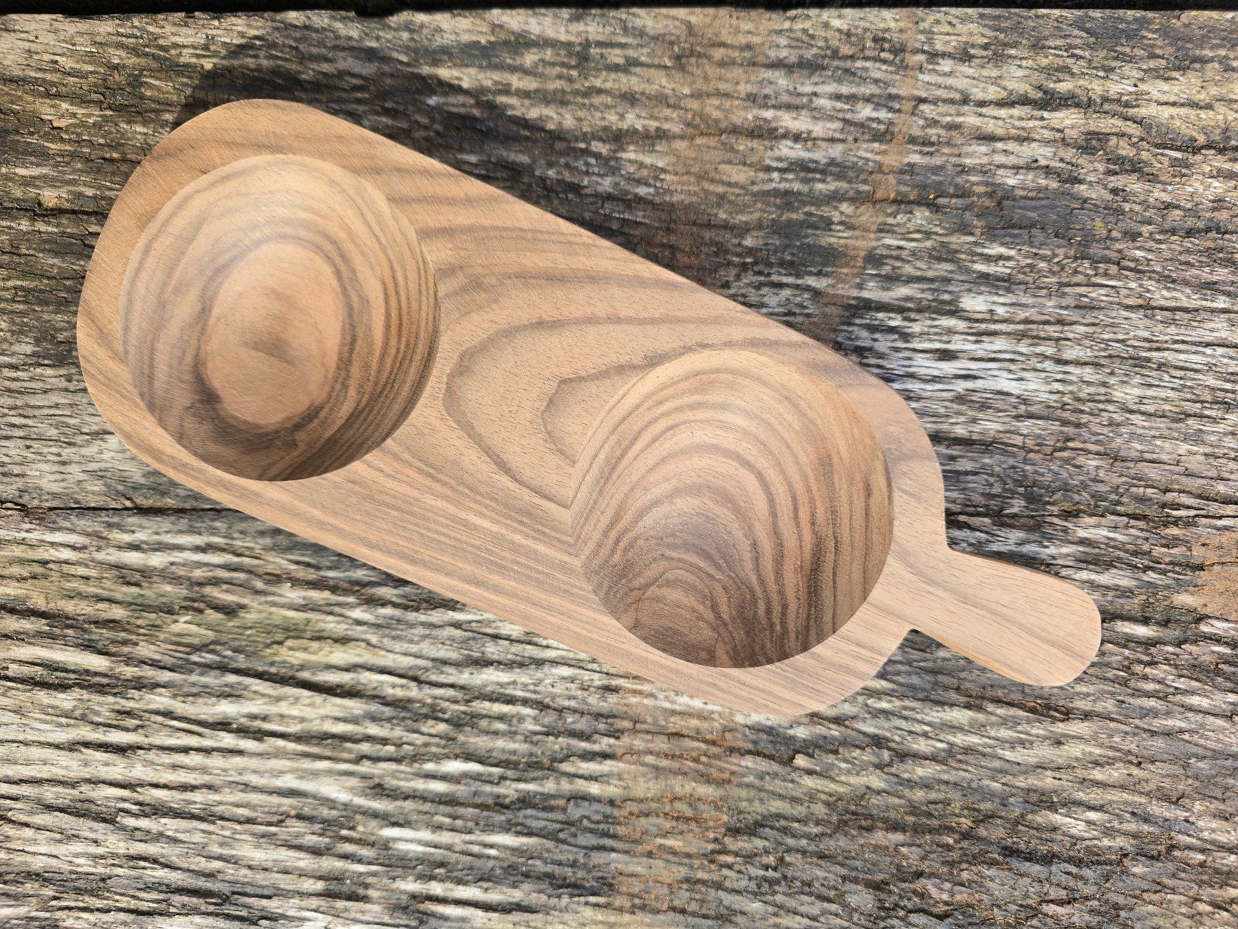 Schalen: Holz: Schale für Haushalt oder Deko/Nussbaum-Marokko – Neu (gemäss Beschreibung) aus Romanshorn von Rachacha