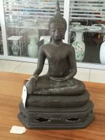 Antiker Bronze Buddha Shan Burma Thailand Deko 19.Jhd 41cm