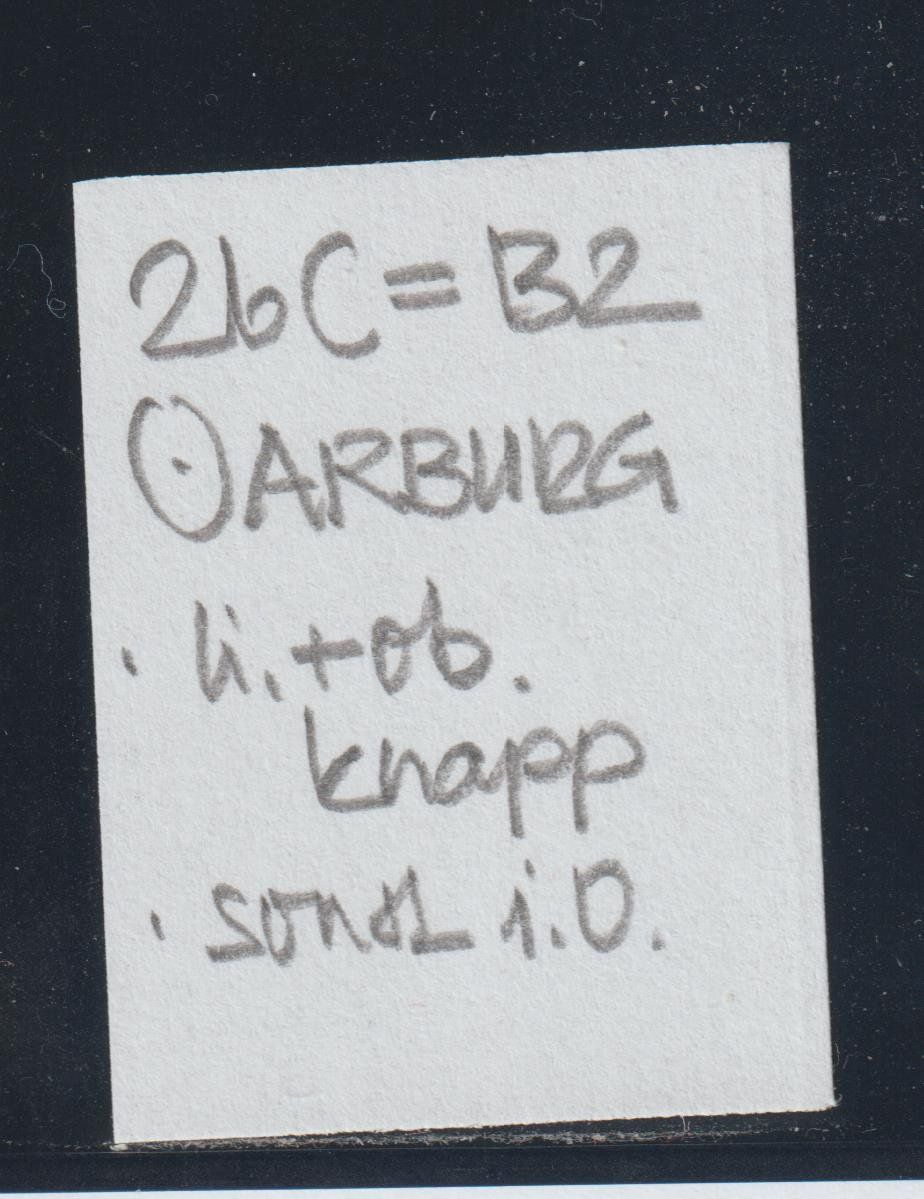 Tutti i francobolli: Strubel 26 C mit Stempel ARBURG – Usato da Siebnen venduto da Fstaehli 2