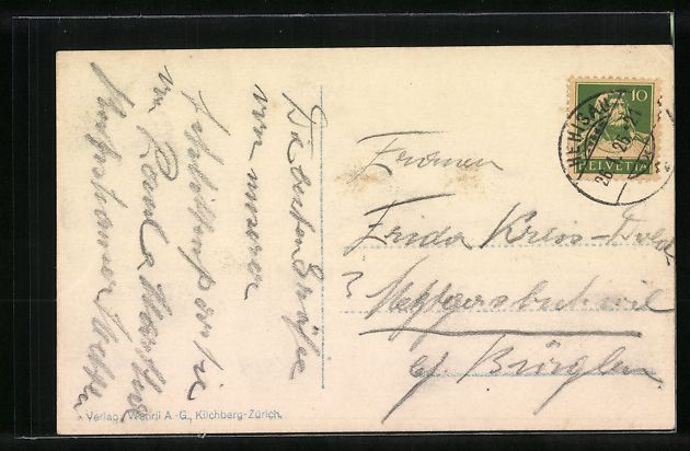 Cartoline postali: Herisau, Realschule neben dem Postgebäu – Usato da Berlin venduto da bartko-reher 1