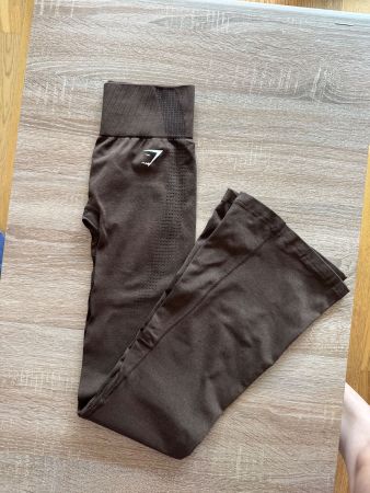 Gymshark VITAL SOFT FLARED LEGGINGS - S (Espresso Marl)