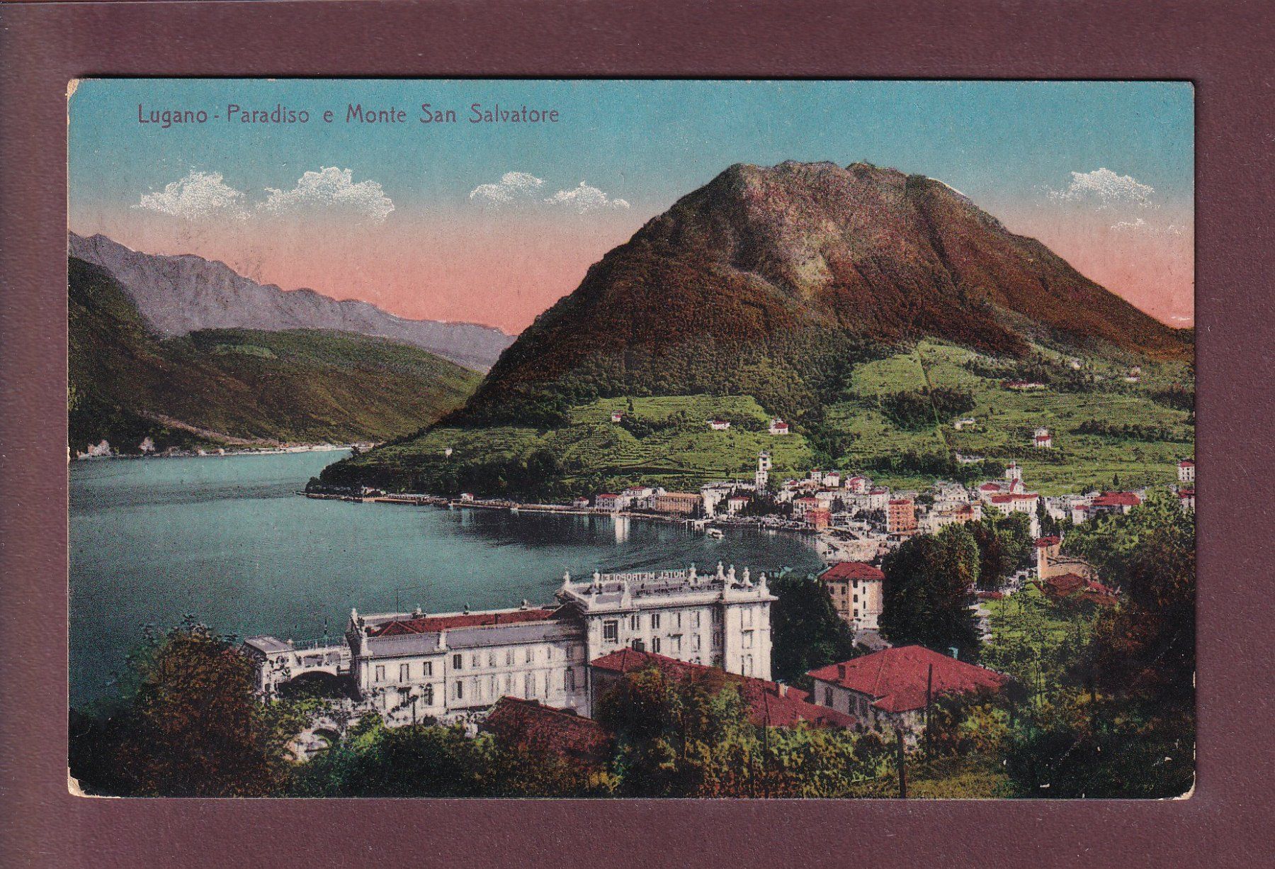 Ansichtskarten: LUGANO-PARADISO - 1910 – Gebraucht aus Pully von nicecards