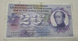 Suisse 20 Fr. 07.02.1974 Serie 102 X