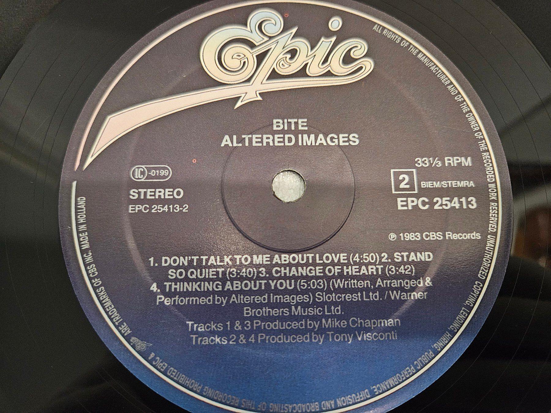 Dischi in vinile: Altered Images – Bite – Usato da Uster venduto da Vinyl-Leidenschaft 8