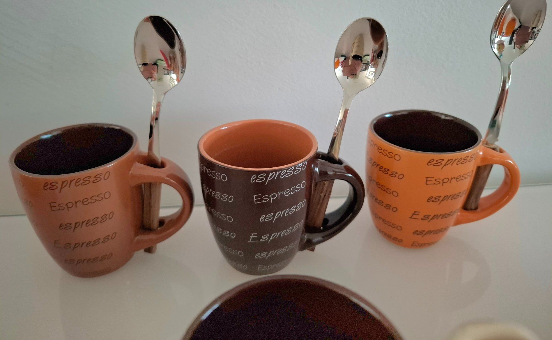 Tazze: 4 Espresso-Tassen mit Löffel – Usato da Zürich venduto da Loubol 2