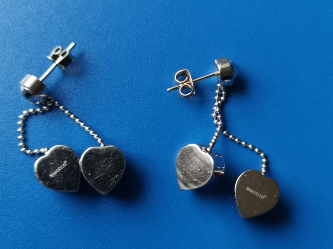 Orecchini pendenti & Orecchini a lobo: Herzige Swatch Ohrringe – Usato da Schaffhausen venduto da Leveron13 1