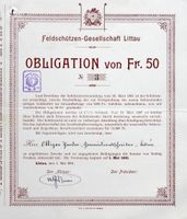 Feldschützen-Gesellschaft Littau - 1901