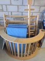 Holzkletterrahmen mit Rutsche in gutem Zustand