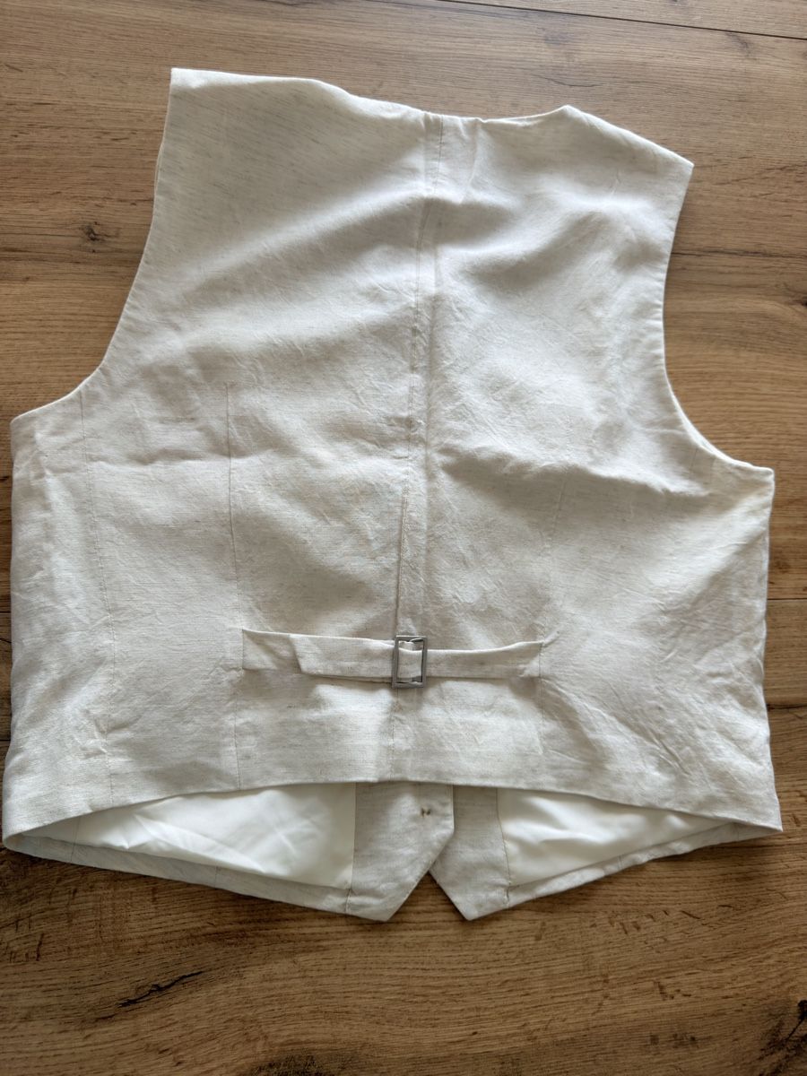 H&M Gilet & Giacche senza maniche: Weste H&M cremefarben Grösse S Leinen-Mix – Usato da Urdorf venduto da fairfashion 1