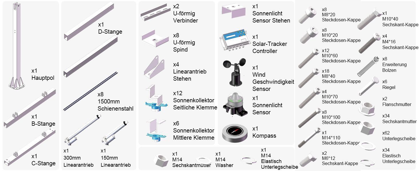 Dispositivi a energia solare: Zweiachsiges Solar Tracking System – Nuovo e nell'imballaggio originale da Bottighofen venduto da zaap 8