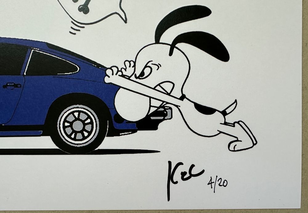 KeC: Snoopy forgot to tank his Porsche, signiert 4/20 (Neu (gemäss ...