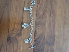 Bettelarmband mit Charms, Silber von Swarovski original